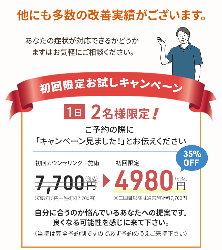 整体院ヴェリタ｜初回予約35％OFFキャンペーン